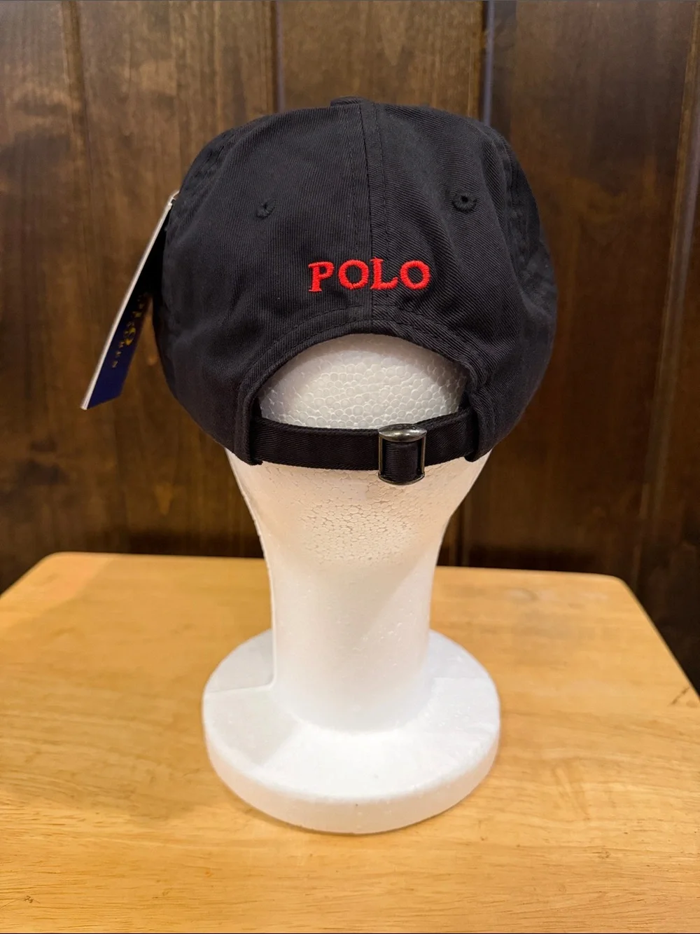 Polo by Ralph Lauren Black Cap with Red Polo Pony